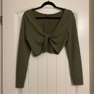 Wild Fable Crop Long Sleeve Shirt